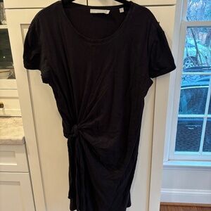 Vince Lined Tie Waist Dress